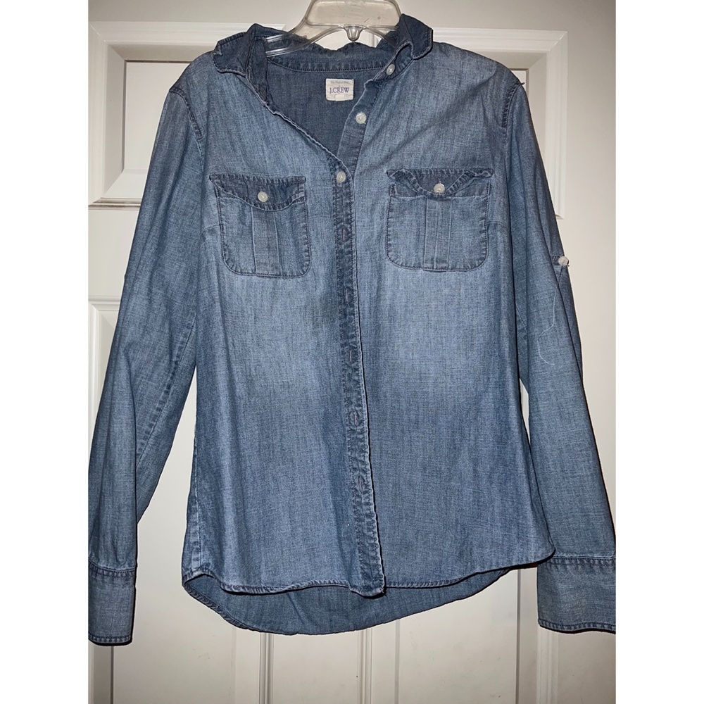 J. Crew Denim Button Up Long Sleeve